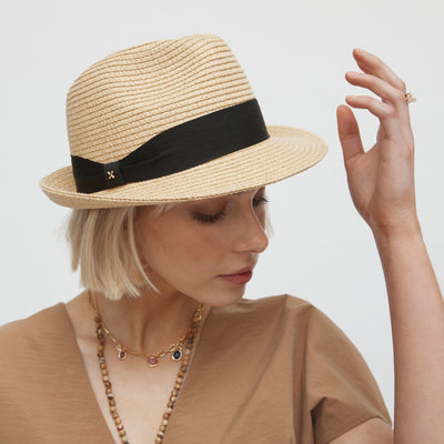 D-Vine Fedora Hat - Natural
