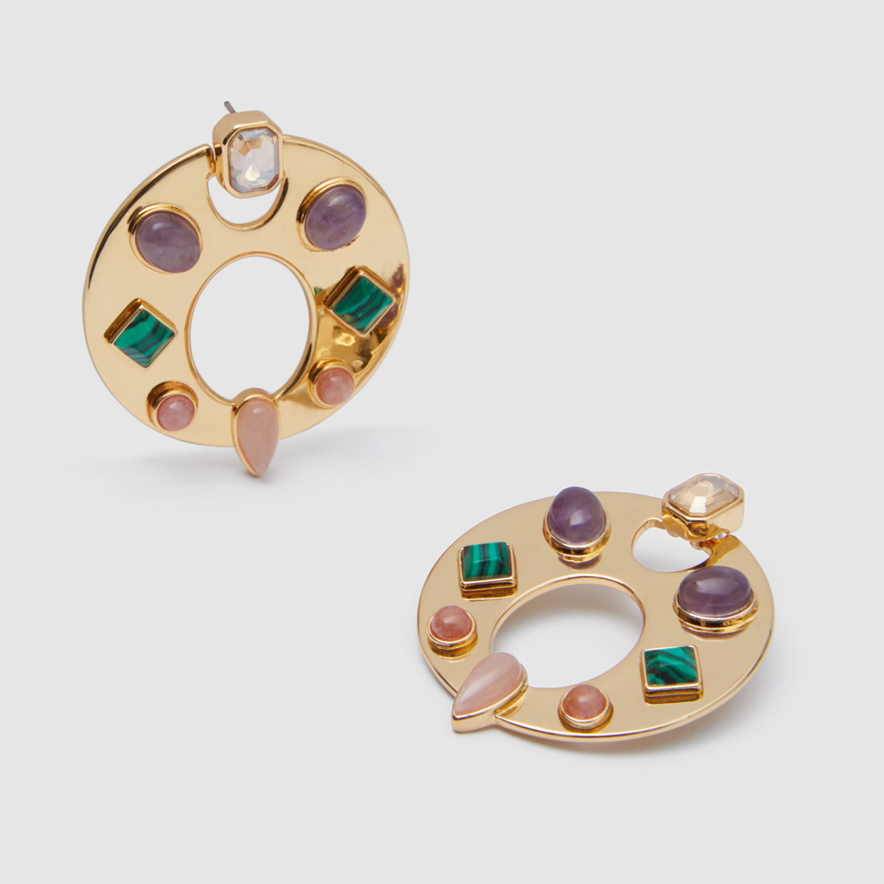 Ankara Hoop Earrings - Multicolour