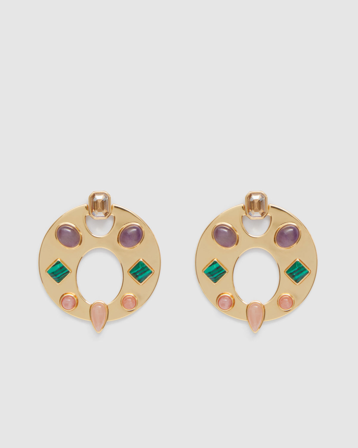 Ankara Hoop Earrings - Multicolour