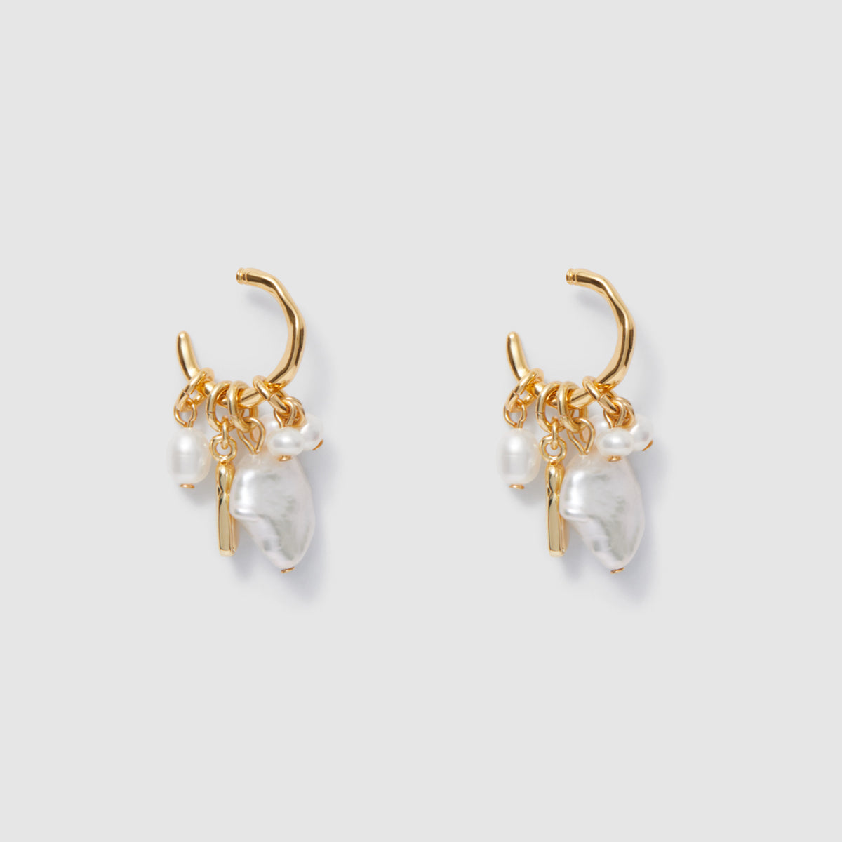 Heat Hoop Earrings - Gold