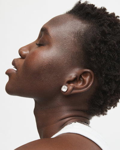 Splice Jewel Stud Earrings - Clear