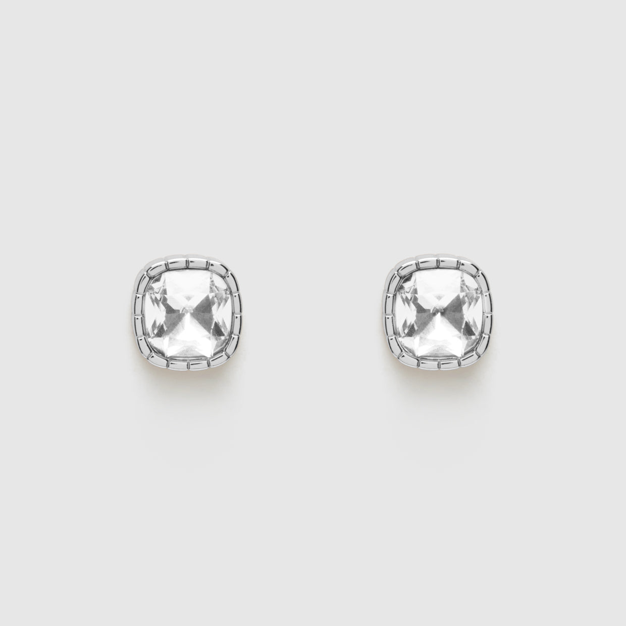 Splice Jewel Stud Earrings - Clear