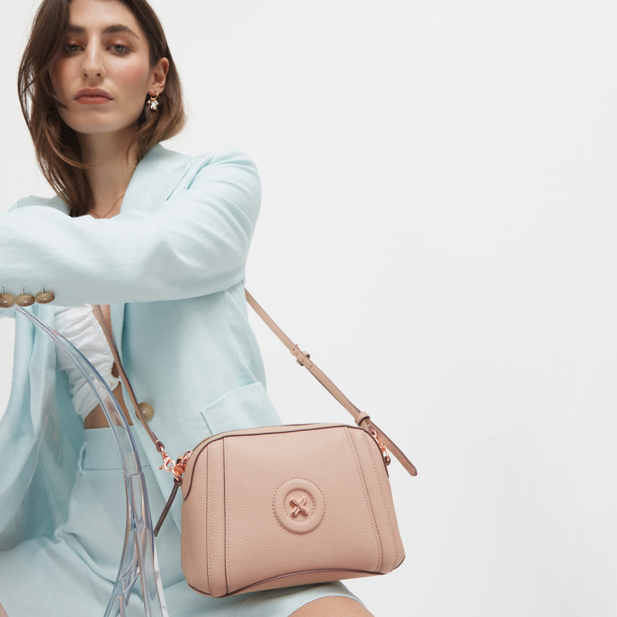 Fantasy Crossbody Bag - Almond Rose Gold
