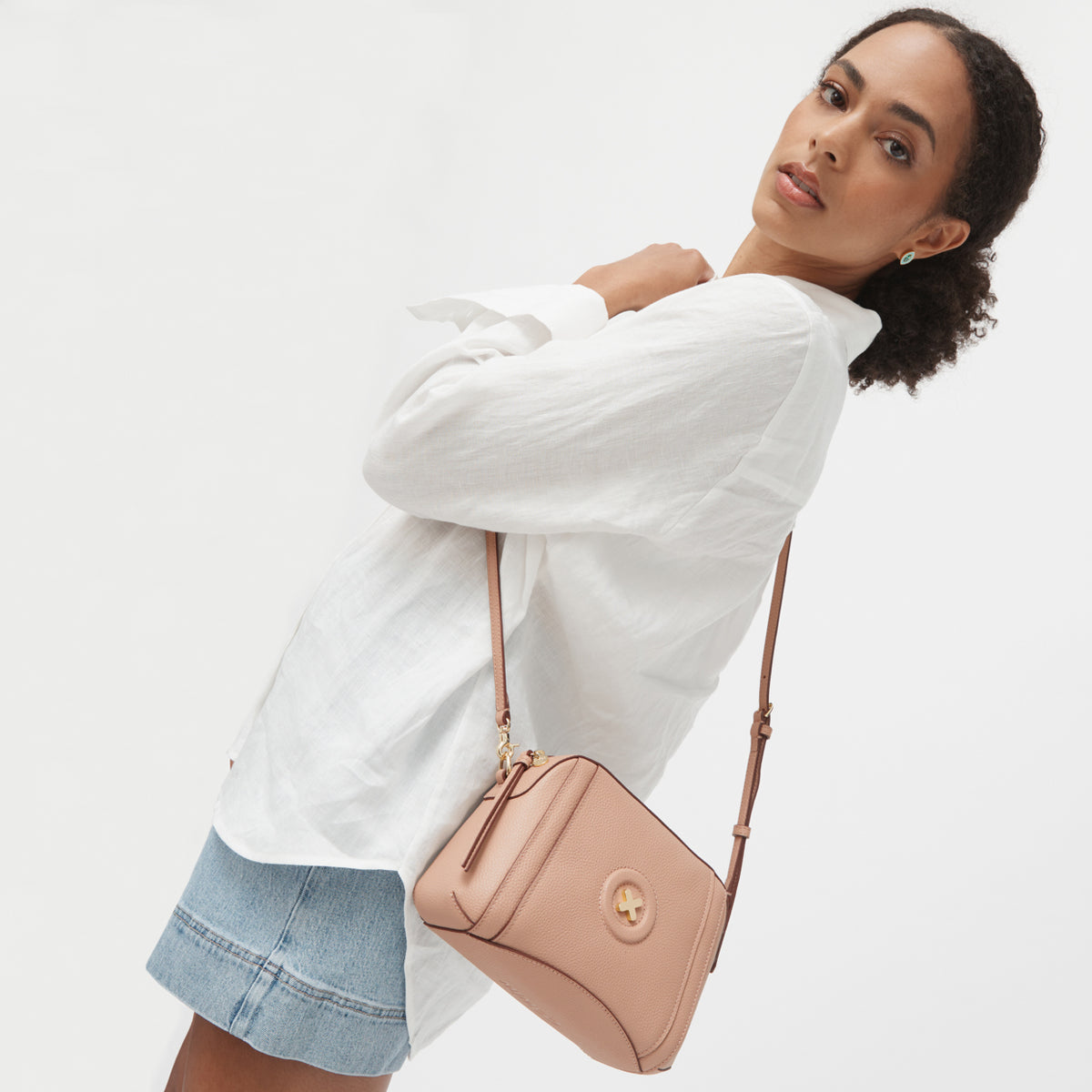 Fantasy Crossbody Bag - Almond Light Gold