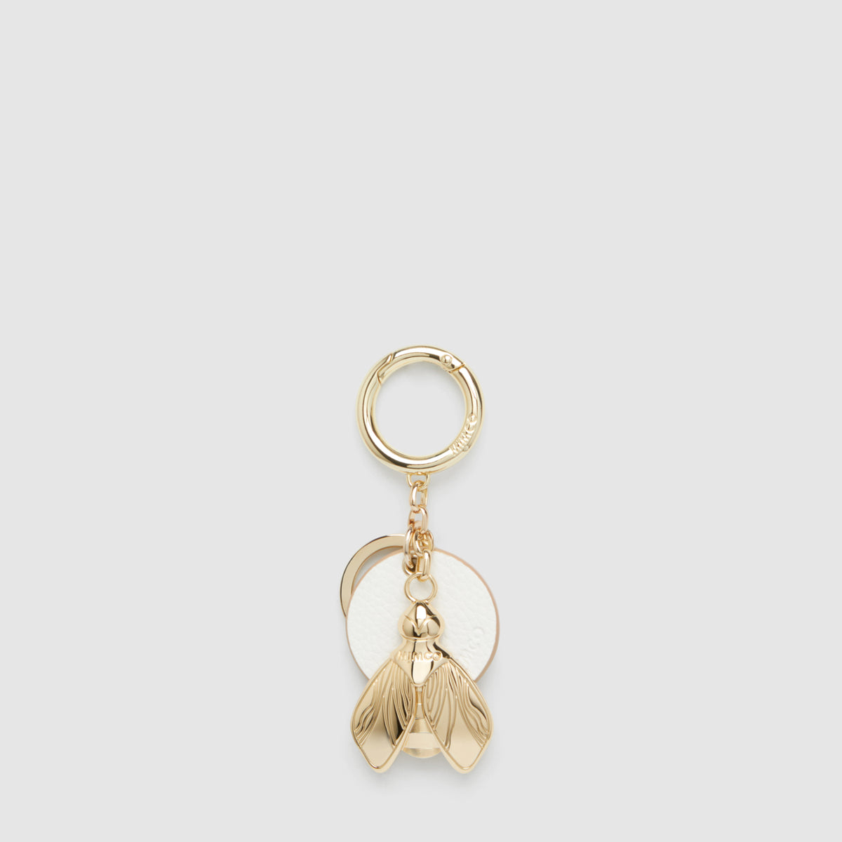 Queen B Keyring - Light Gold