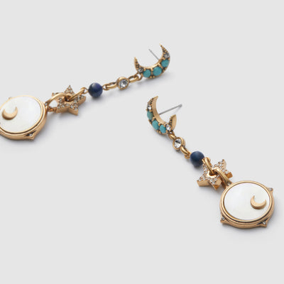 Celeste Drop Earrings - Soft Gold