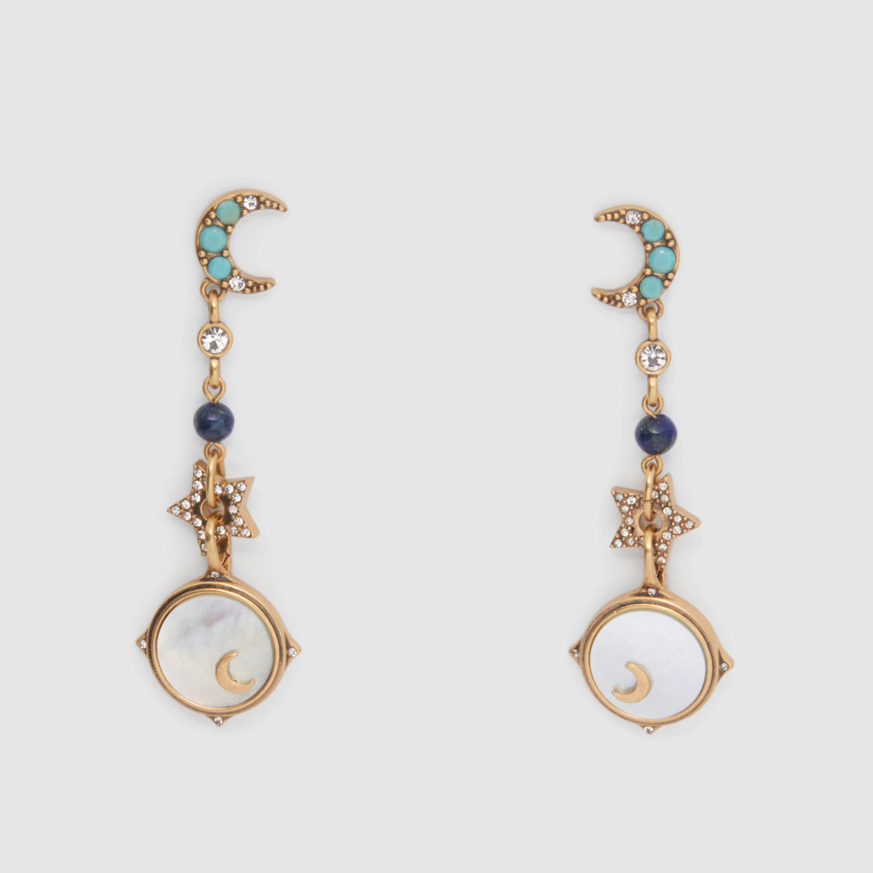 Celeste Drop Earrings - Soft Gold
