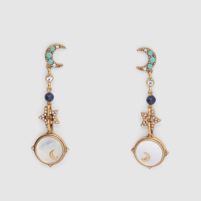 Celeste Drop Earrings - Soft Gold