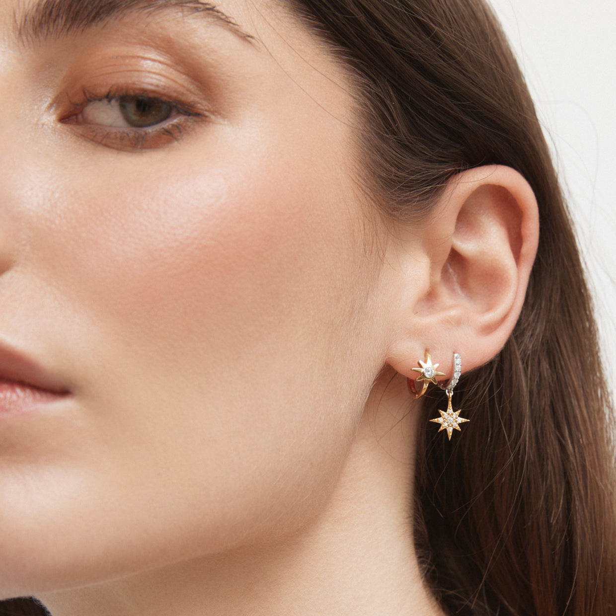 Beacon Sterling Silver Single Huggie Earring - Gold