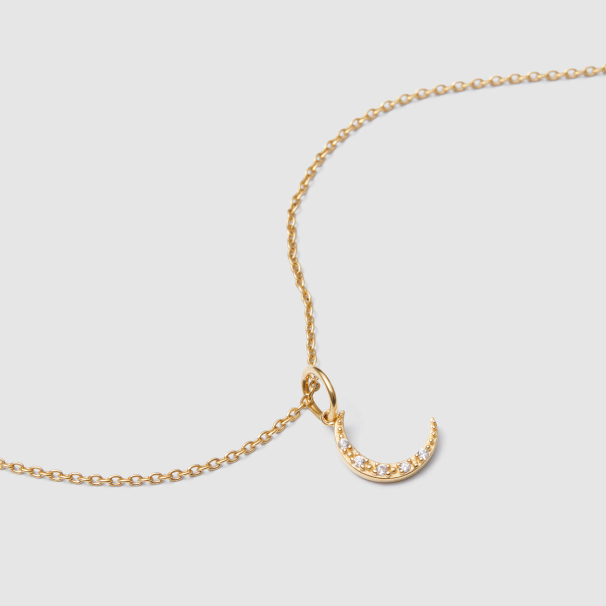 Lunar Sterling Silver Charm - Gold