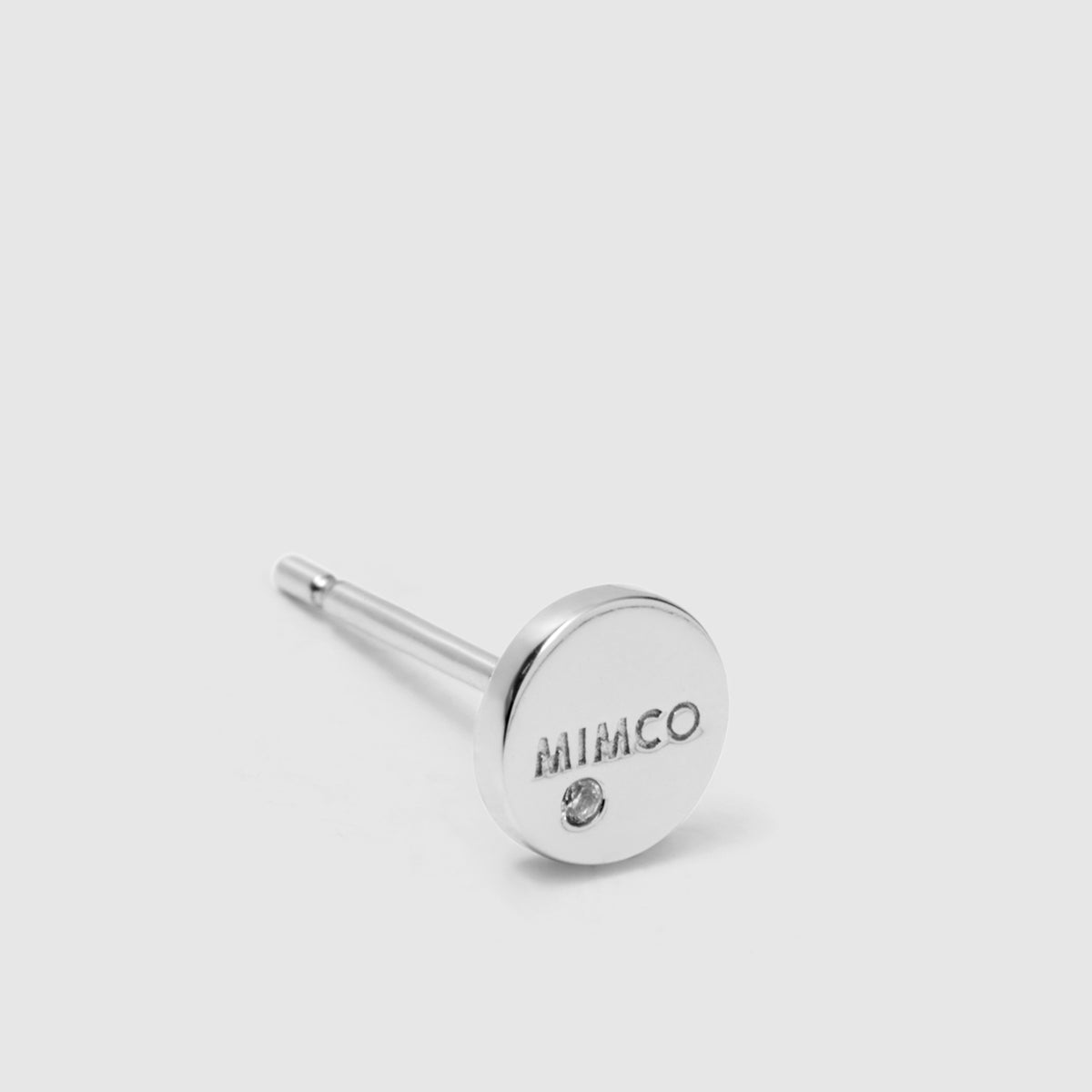 Mini Mim Sterling Silver Single Stud Earring - Silver
