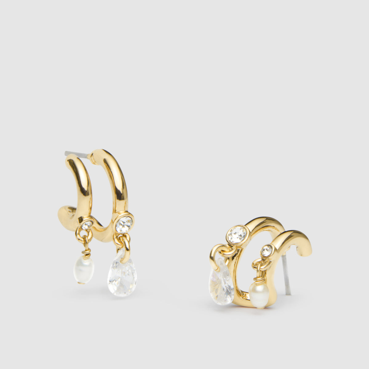 Emerge Double Hoop Earrings - Gold