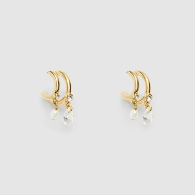 Emerge Double Hoop Earrings - Gold