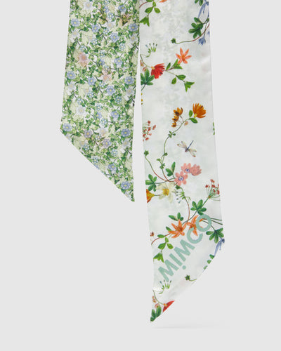 Forget Me Not Ribbon Hair Tie - White