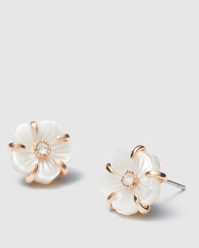 Heirloom Stud Earrings - Pearl