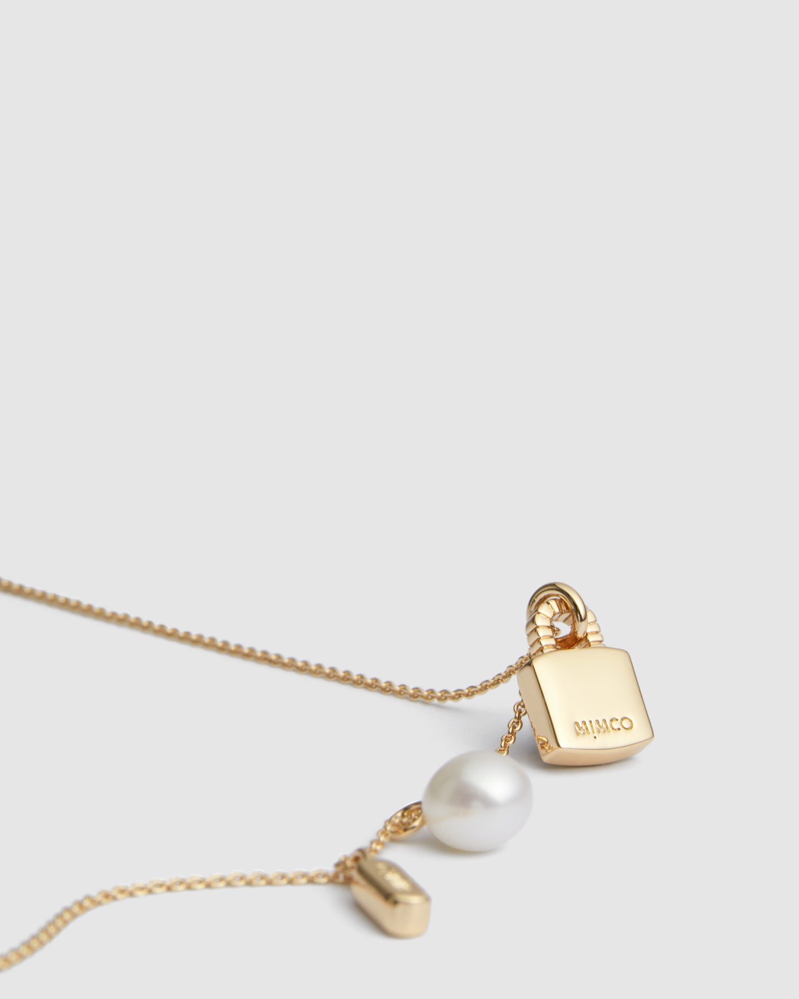 Lock-It Charm Necklace - Gold