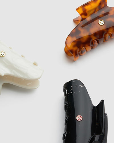 Miss Mim Extra Large Claw Hair Clip - Pearl