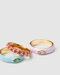 Lively Ring Stack - Multicolour