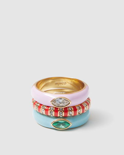 Lively Ring Stack - Multicolour