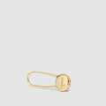 Mini Mim Sterling Silver Single Pin Earring - Gold