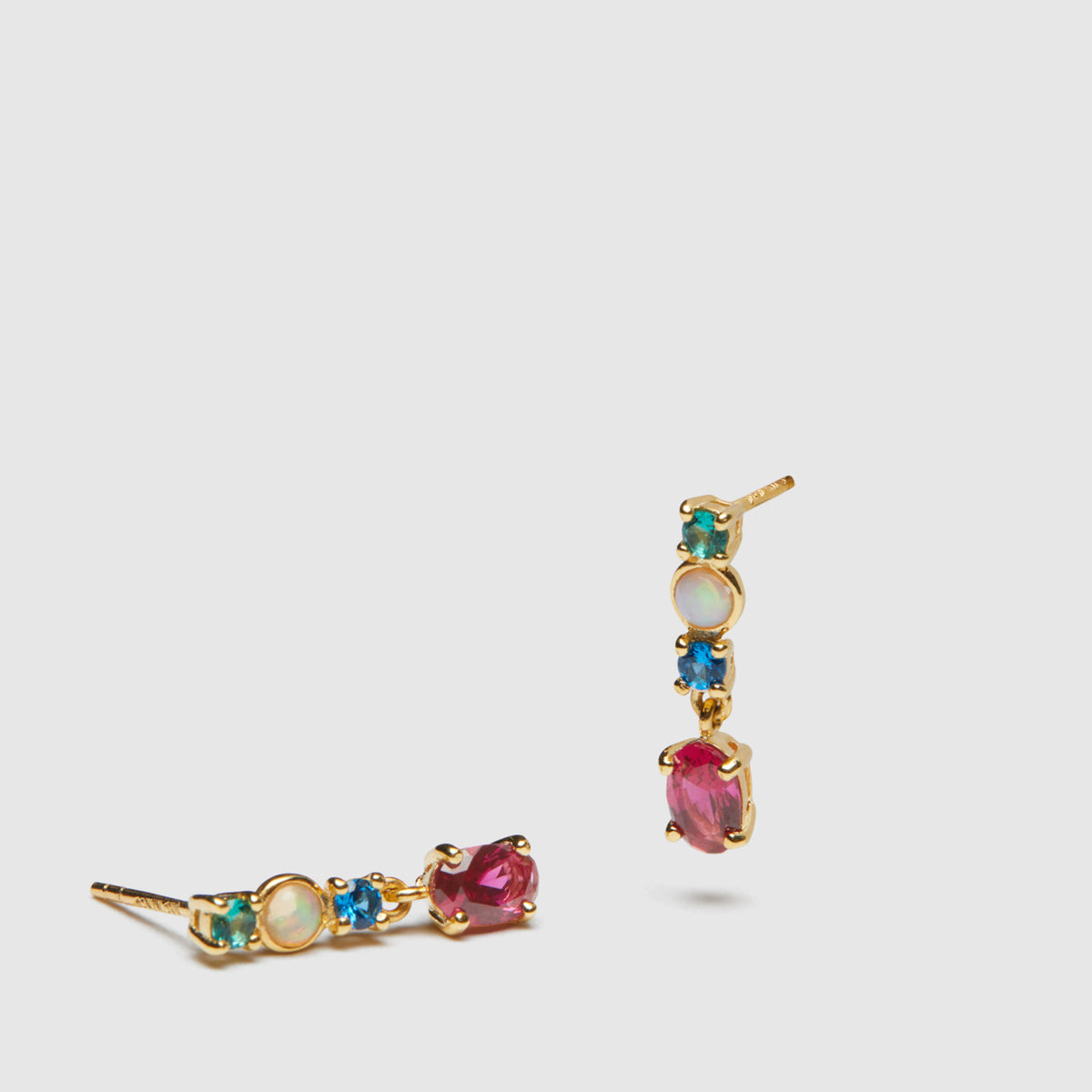 Swing Sterling Silver Earrings - Multicolour