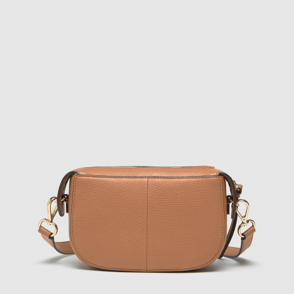 Lock-It Mini Saddle Crossbody Bag - Caramel