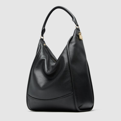 Lock-It Hobo Bag - Black Light Gold