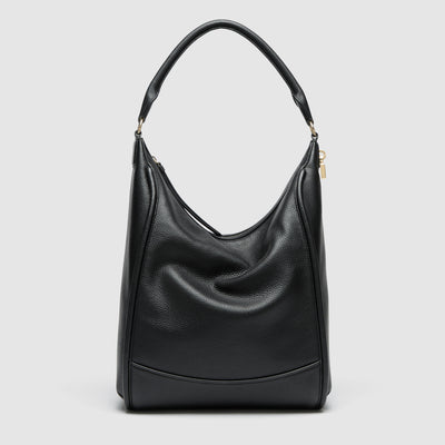 Lock-It Hobo Bag - Black Light Gold