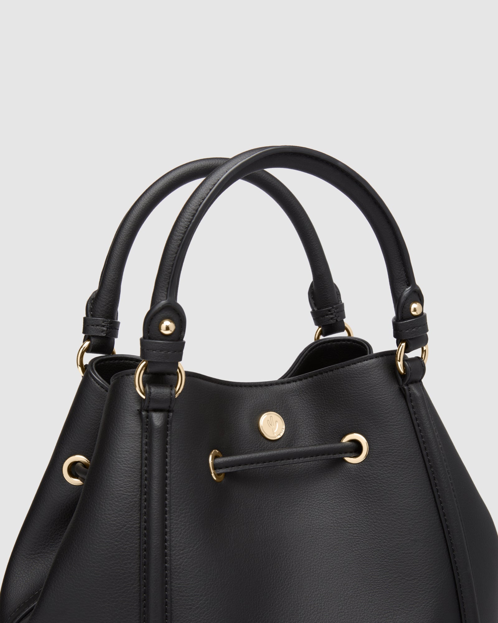 Prickly Pear Bucket Bag - Black Light Gold