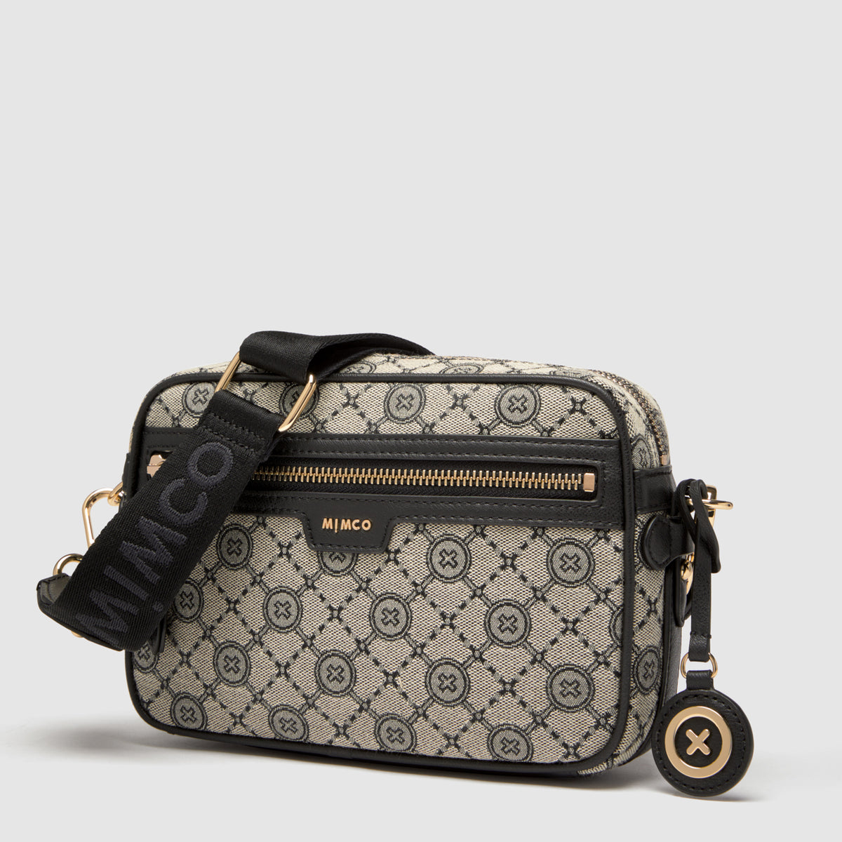 Mim-Gram crossbody Bag - Black Light Gold
