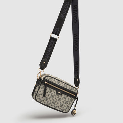 Mim-Gram crossbody Bag - Black Light Gold