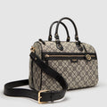 Mim-Gram Bowler Bag - Black Light Gold