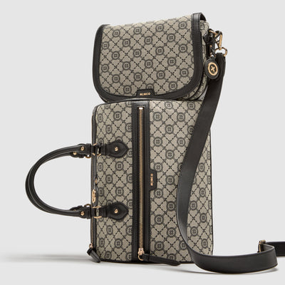 Mim-Gram Bowler Bag - Black Light Gold