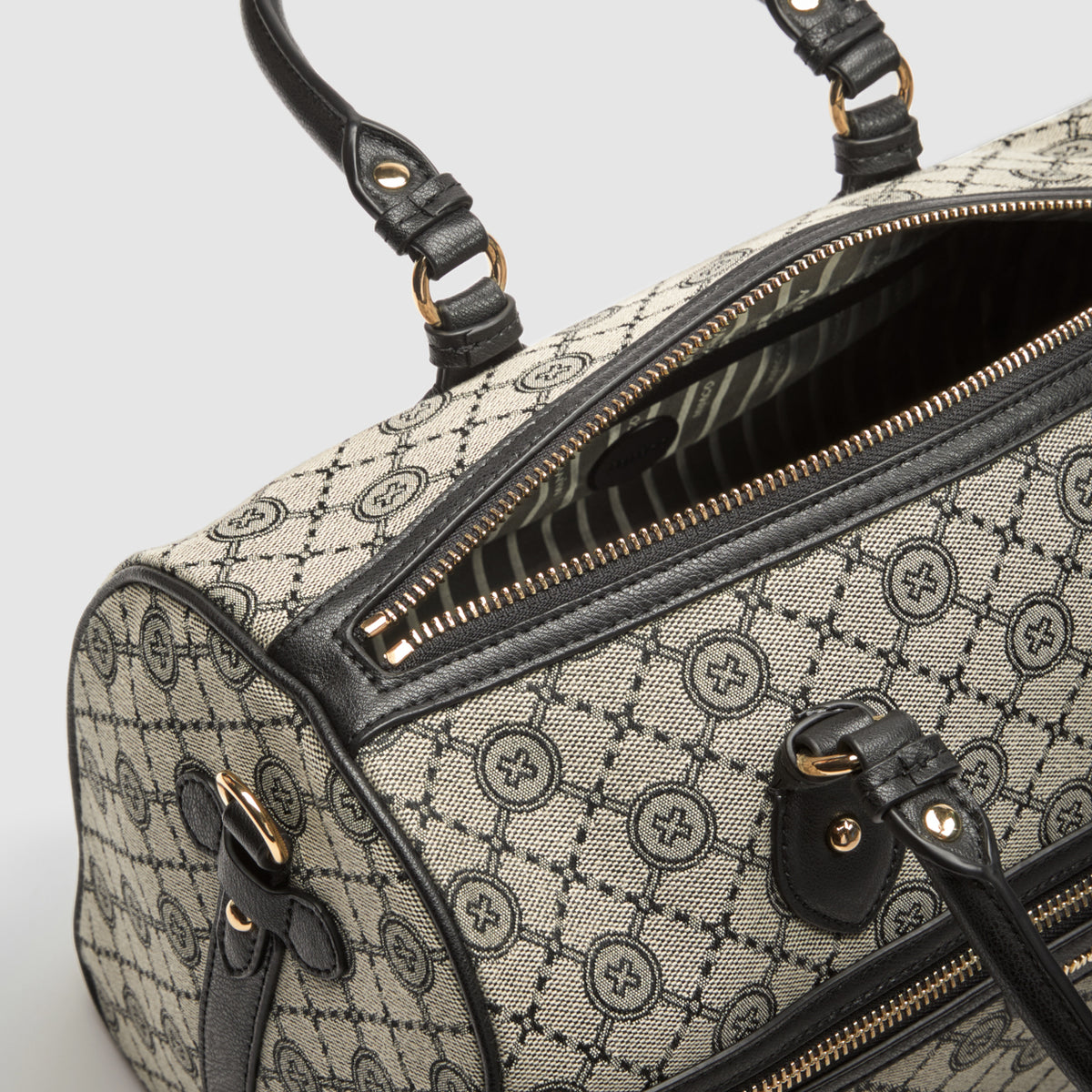 Mim-Gram Bowler Bag - Black Light Gold