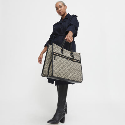 Mim-Gram Tote Bag - Black Light Gold