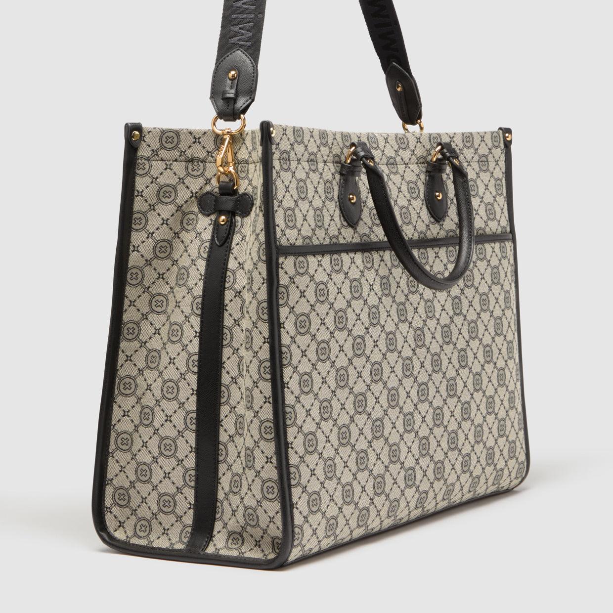 Mim-Gram Tote Bag - Black Light Gold