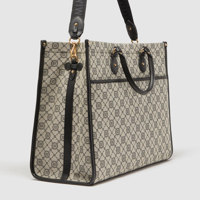 Mim-Gram Tote Bag - Black Light Gold