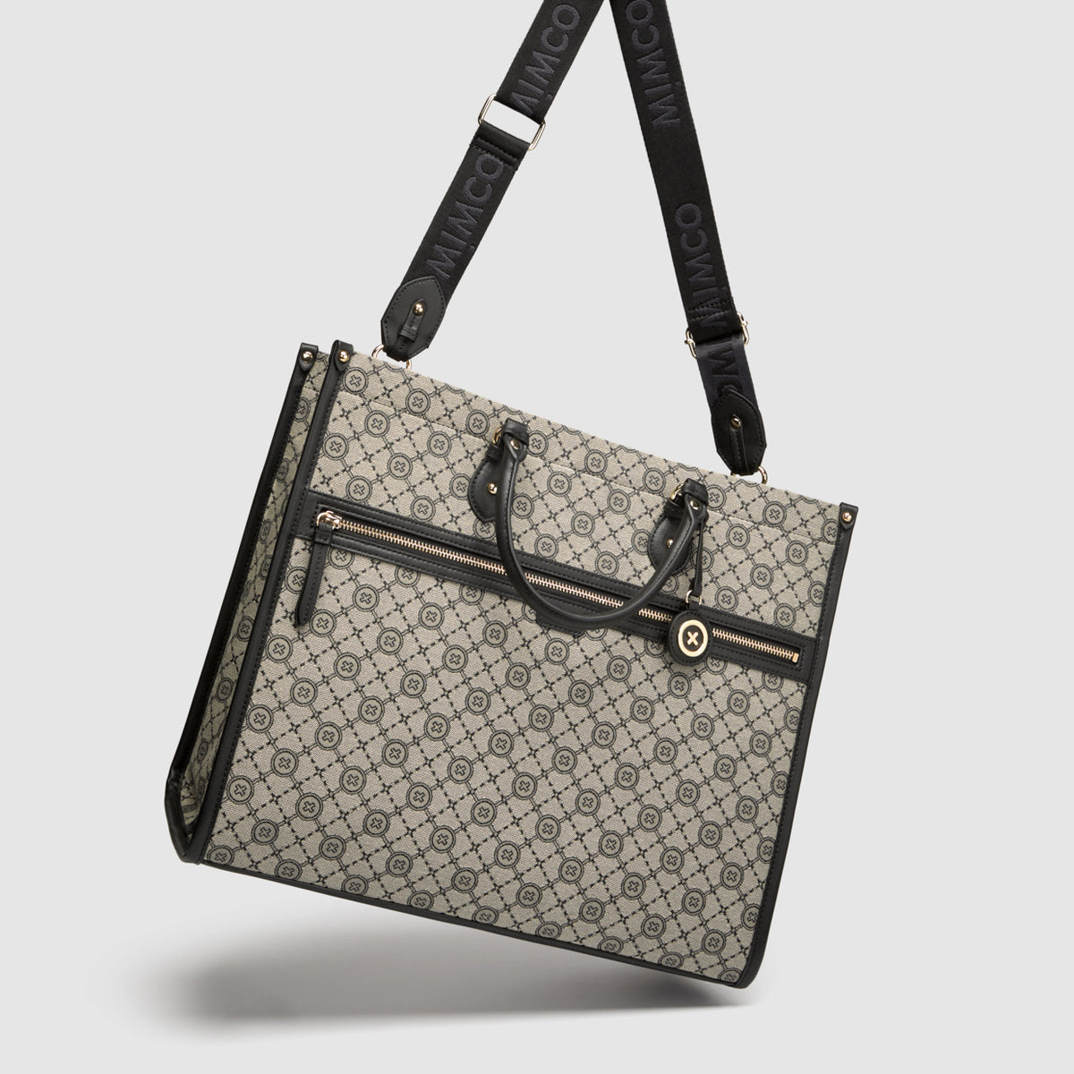 Mim-Gram Tote Bag - Black Light Gold