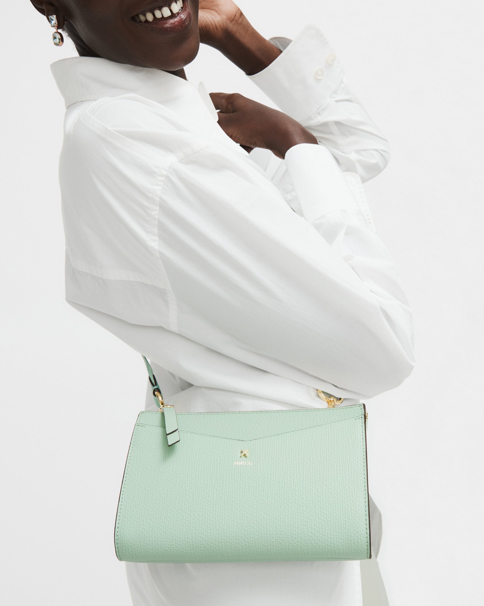 Webbing Bag Strap - Cool Fern