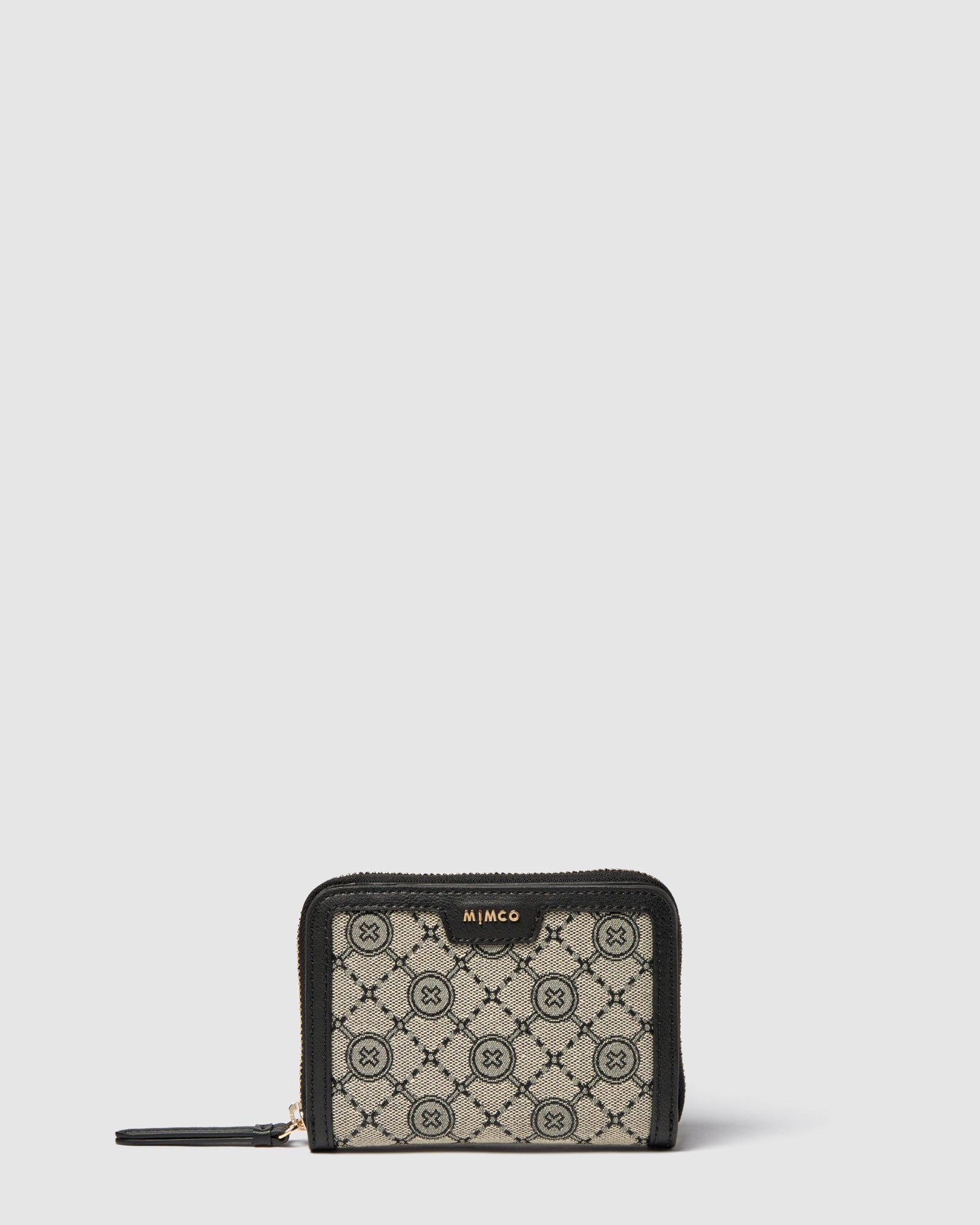 Mim-Gram Medium Wallet - Black Light Gold