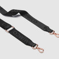 Webbing Bag Strap - Black Rose Gold