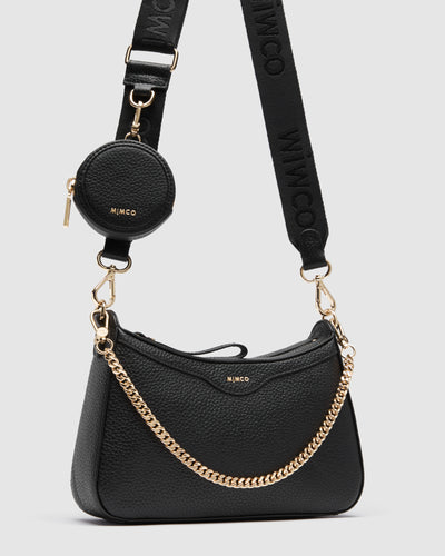 Jett Crossbody Bag - Black Light Gold