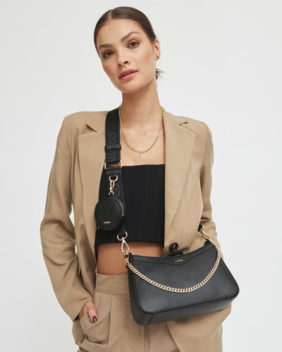 Jett Crossbody Bag - Black Light Gold
