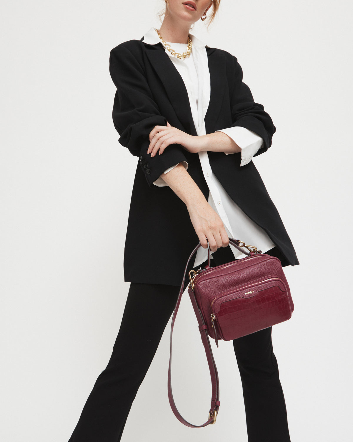 Envelop Satchel Crossbody Bag - Beetroot