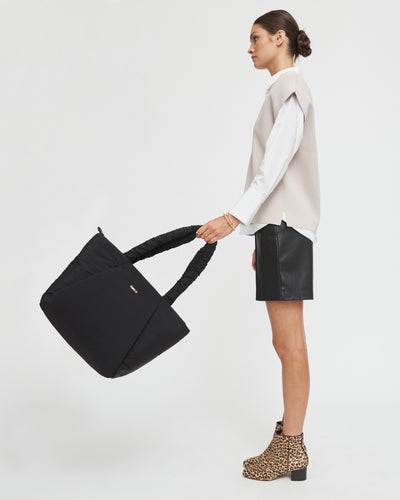 Flight Tote Bag - Black Light Gold