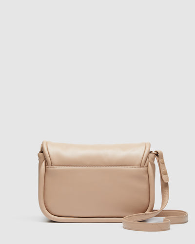 Classico Flap Over Crossbody Bag - Almond