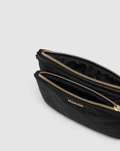 Flight Duo Pouch - Black Light Gold