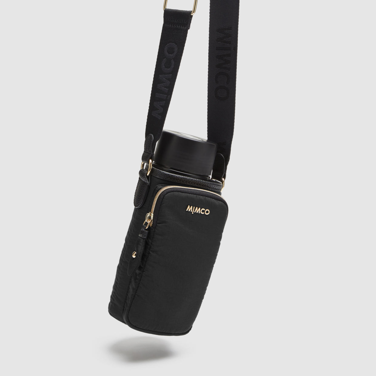 Flight Drink Crossbody Bag - Black Light Gold