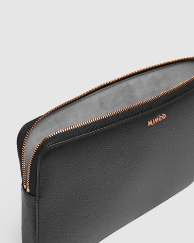 Classico 15-Inch Laptop Case - Black Rose Gold