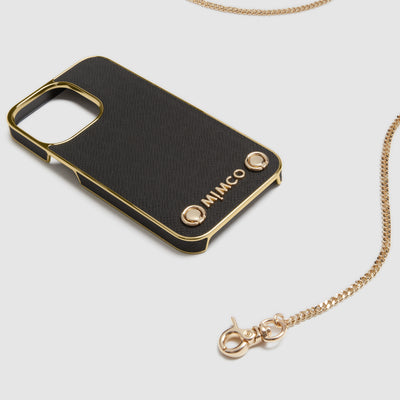 Classico Phone Case for Iphone 13-13 Pro - Black Light Gold